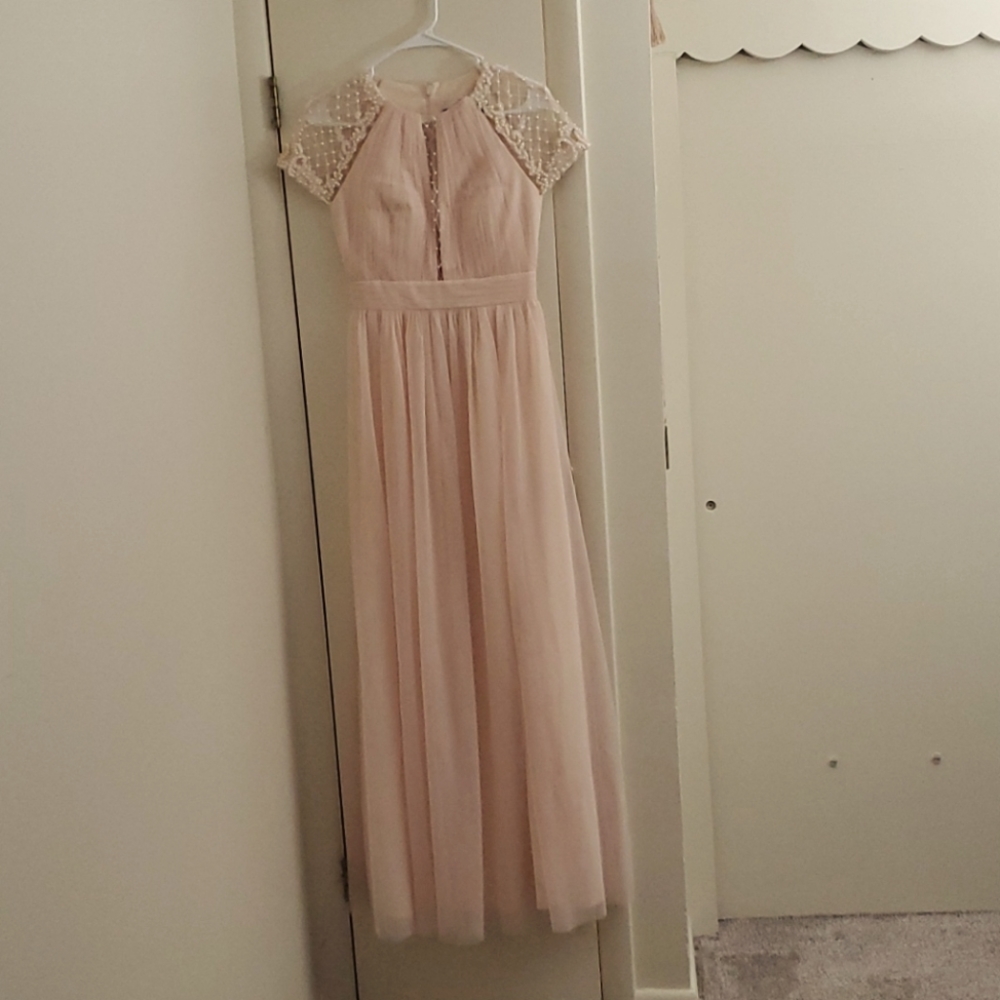 Little Mistress vintage style light pink dress